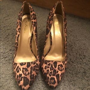 Leopard print heels